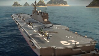 Modern Warships: JS IZUMO in action..