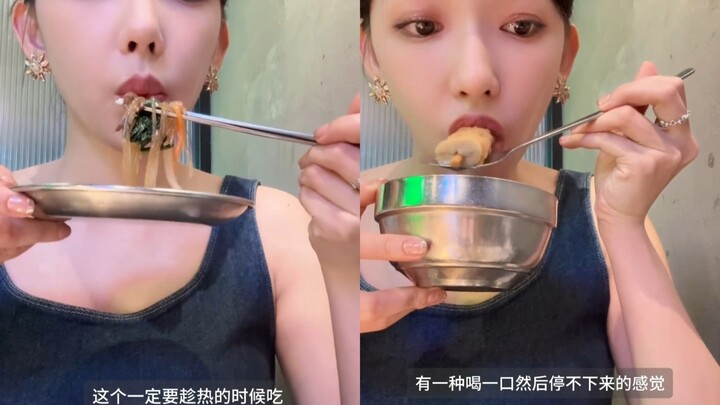 Cheng Xiao I Mukbang Vlog! I Fish Cake Soup I Immersive Instant Noodle Eating