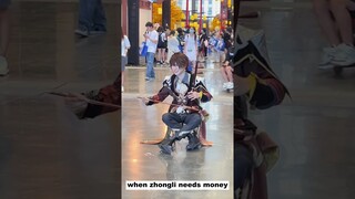 when zhongli needs money | Genshin Impact
