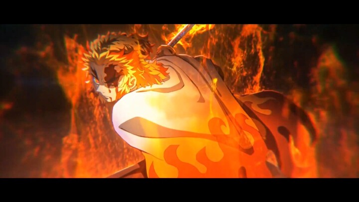 Demon Slayer: Kimetsu no Yaiba. Kyojuro Raingoku Vs Akasa