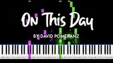 On This Day by David Pomeranz synthesia piano tutorial + sheet music
