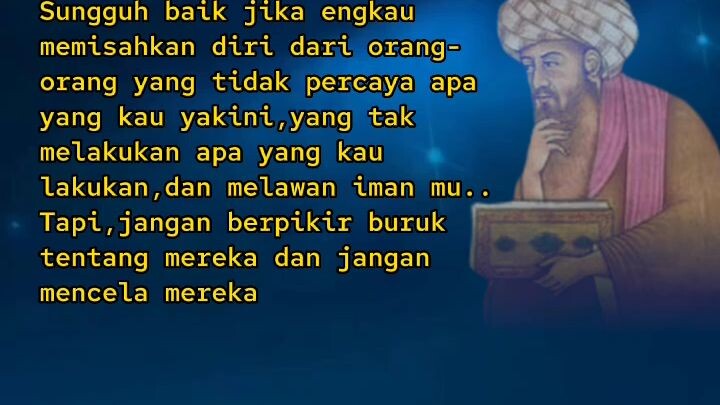 Kata-kata nasihat Ibnu Arabi