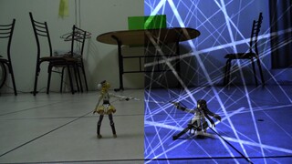 [ BEHIND THE SCENE ] Rebellion Story Mami vs Homura Stop Motion Remake ( 2015 )