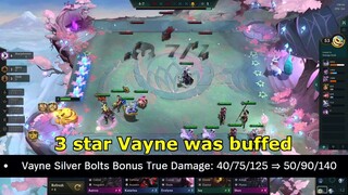 VAYNE BUFF ⭐⭐⭐ Can Chosen Vayne carry while 6 Sharshooters nerfed