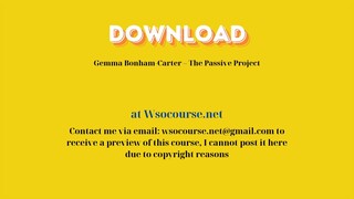 [GET] Gemma Bonham-Carter – The Passive Project