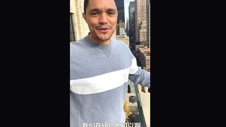 Trevor learns to sing on the balcony like Italians, and the neighbors' reaction totally catches him 