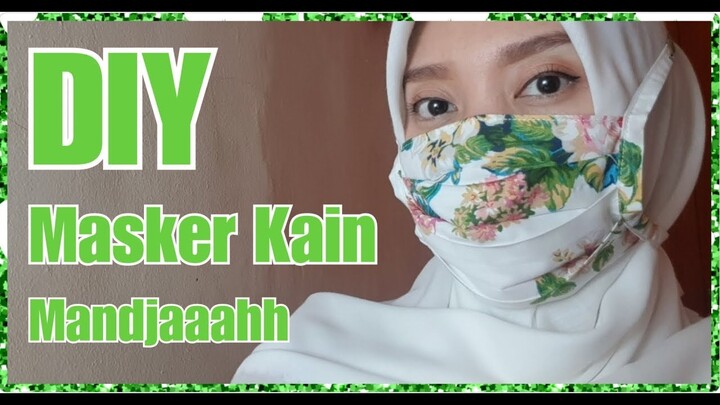DIY MASKER KAIN HIJAB/Sew DIY Fabric Mask