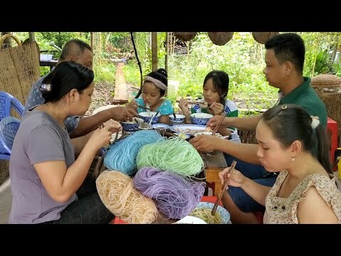 Hủ Tiếu 4 Màu Mua ở Cái Răng Cần Thơ | út đạt | # 249