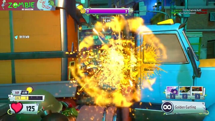 ZOMBIE ĐẦU TIÊN DÙNG SÚNG 6 NÒNG SẤY HẾT CÁC CÂY PLANT KHỔNG LỒ P13