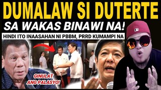 NAGKASUNDO na! FPRRD Nagtungo sa Malacanang para kausapin si PBBM. REACTION VIDEO