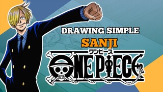 DRAWING SIMPLE SANJI [ ONE PIECE ] - VannArt // #FAMTHR