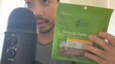 ASMR Eating Sounds - Teriyaki Turkey Jerky