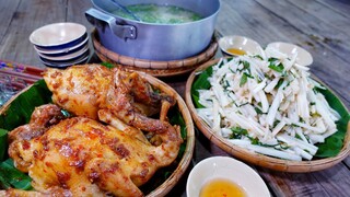 Gà Hấp Nước Mắm • Gỏi Chuối Cây Sương Sương Chiều Mưa | MTQH