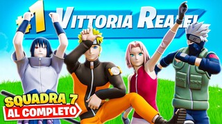 TEAM 7 al COMPLETO! Giochiamo con TUTTE le Skin di NARUTO e VINCIAMO la Partita! Fortnite ITA!
