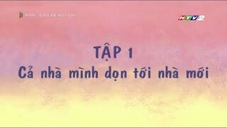 Shin Cậu Bé Bút Chì Tập 1 | Cả Nhà Mình Dọn Tới Nhà Mới, Cún Con Bạch Tuyết Lúc Nào Cũng Bên Mình