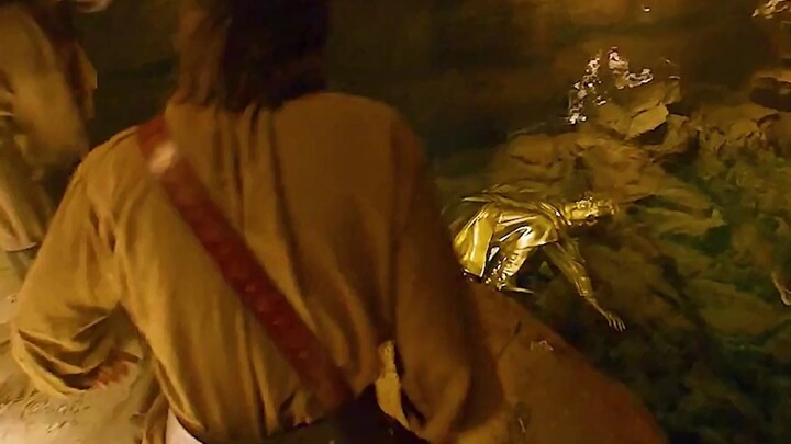 A man discovered a treasure trove brimming with gold.