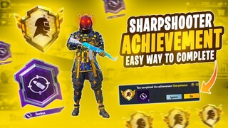 EASYWAY TO COMPLETE SHARPSHOOTER ACHIEVEMENT | HOW TO GET DEADEYE TITLE IN PUBG MOBILE