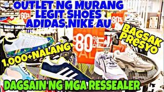 SUBRANG MURA NGAYUN DITO 1K+ ADIDAS AT NIKE SHOES SPORT CENTRAL OUTLET BAGSAK PRESYO PADIN PANALO!