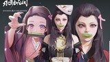 [Demon Slayer] Nezuko Kamado × [Eternal Calamity] Kurumi pinches her face || Get the data after shar