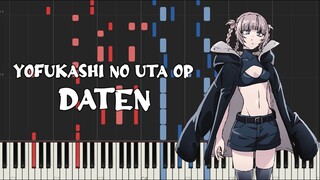 Yofukashi no Uta Op - Daten [堕天] (Piano Tutorial & Sheet Music)