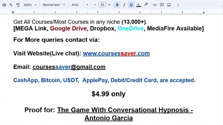 The Game With Conversational Hypnosis - Antonio Garcia