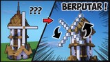 Mudah! Cara Membuat Menara Kincir Angin Berputar di Minecraft ! || Minecraft Redstone Pt.1