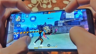 Realme narzo 20 pro free fire gameplay test 4 finger claw handcam m1887 onetap headshot 90HZ display