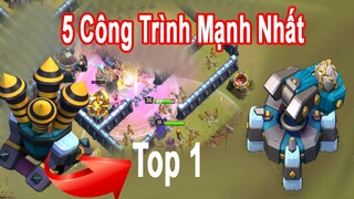 Top 5 Công Trình Mạnh Nhất Clash of clans | NMT Gaming