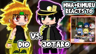 MHA/BNHA+Rimuru Reacts To Dio Brando VS. Jotaro Kujo || Gacha Club ||