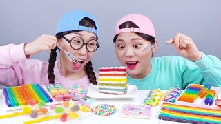 Thức ăn cầu vồng Bánh ngọt Mukbang DONA Việt Nam