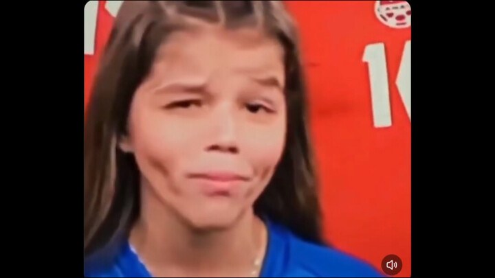 A video of a young ball girl making funny faces at the camera has gone viral overseas, racking up 14