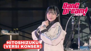 Mainin lagu hitoshizuku versi konser di game bang dream