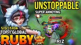 RUBY BEST BUILD 2022 | TOP 1 GLOBAL RUBY GAMEPLAY | MOBILE LEGENDS✓