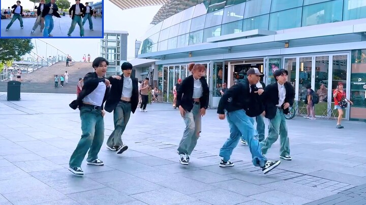 [คณะเต้นรำแกน Z] มุมมองจากผู้คนที่เดินผ่านไปมาในการแสดงโรดโชว์คุณภาพสูงแบบวันช็อต RIIZE ดึงเก้าอี้มา