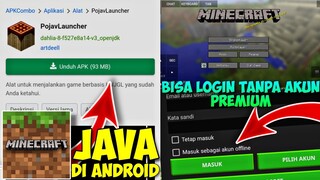 CARA MAIN MINECRAFT JAVA DI ANDROID TANPA AKUN !! - cara main minecraft java di hp - Pojav Launcher