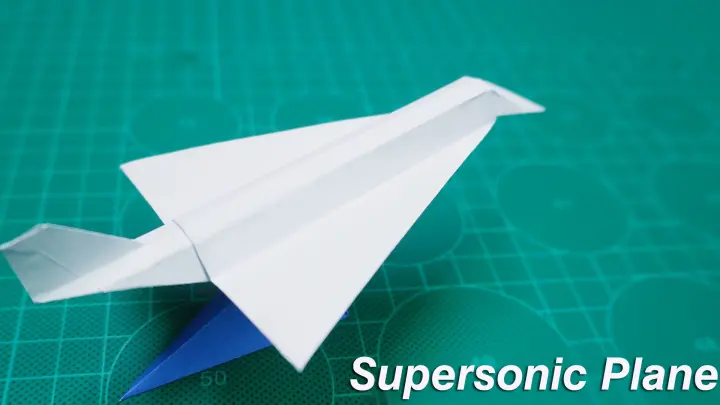 [DIY]Supersonic concorde origami tutorial - Including display stand