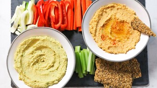 2 MÓN SỐT HUMMUS ĂN SALAD TUYỆT VỜI