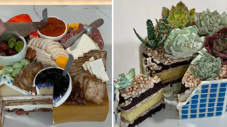 วิดีโอตัดเค้กที่น่าพอใจ เค้กภาพลวงตาที่สมจริง