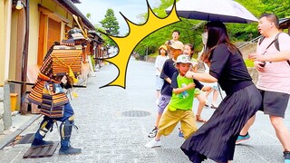 #62 SAMURAI Mannequin Prank in Kyoto Japan | Japanese shogun prank for traveler at Kiyomizu Temple