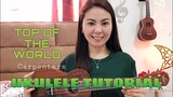 TOP OF THE WORLD by Carpenters | UKULELE TUTORIAL (EASY CHORDS)