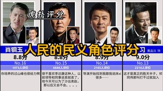 人民的民义角色评分【虎扑】，胜天半子祁同伟，胸怀宇宙孙连城