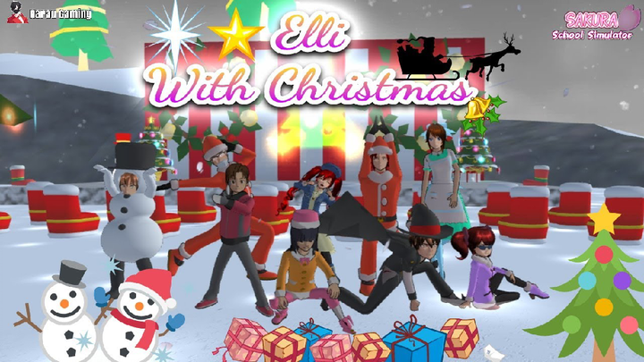 ELLI WITH CHRISTMAS🎄 SHORT MOVIE EDISI NATAL⛄ SAKURA School Simulator 🌸