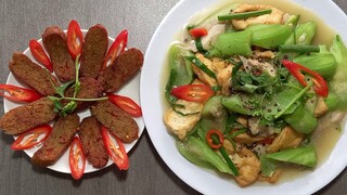 cá muối sã ớt.Món chay