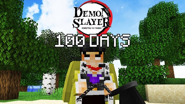 I Played Minecraft Demon Slayer As HIMEJIMA For 100 DAYS...