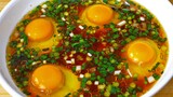 Food making- It's delicious and cheap to cook eggs in this way