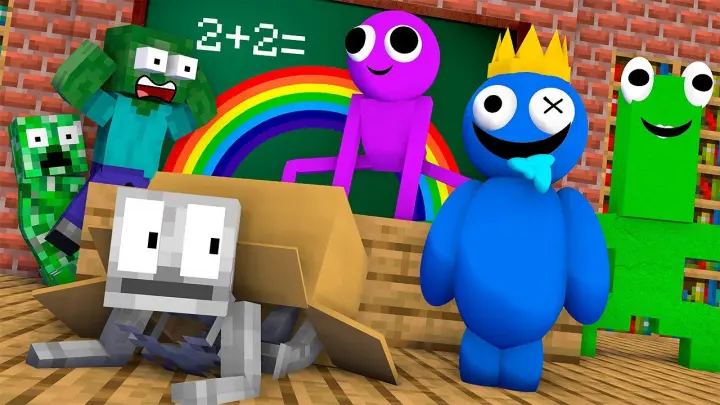 Monster School : BABY MONSTERS RAINBOW FRIENDS ROBLOX CHALLENGE ALL EPISODE - Minecraft Animation