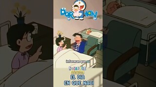 👶El día que NACIÓ Nobita | Doraemon #shorts  😂
