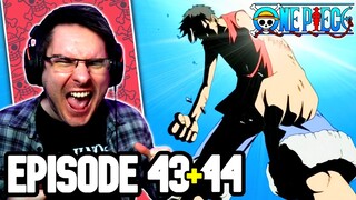 LUFFY VS ARLONG! (THE FINALE!) | One Piece Episode 43 & 44 REACTION | Anime Reaction