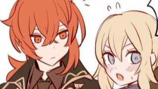 [MMD·3D][Genshin]Jean Gunnhildr and Diluc Ragnvindr - Masked bitcH