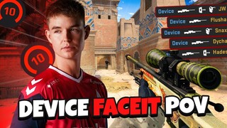 Dev1ce First Time On Anubis // Faceit POV 2x Ace